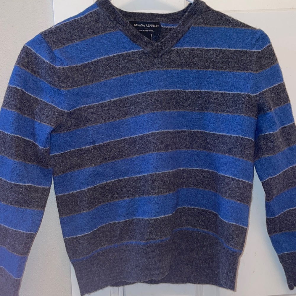 Striped Banana Republic Wool Sweater